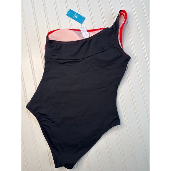 NWT Cupshe One-Shoulder Tummy Control One-Piece Swimsuit Beach Surf BUNDLE Sz L - Picture 7 of 7